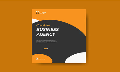 Creative Business Agency Trendy Instagram banner template design