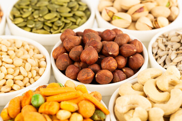 Various kind of nuts