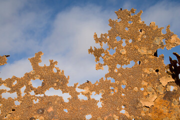 Rusting Oil Well in Desert, Skeleton Coast, Namibia