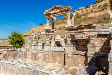Fototapeta na wymiar Excavations of Ephesus, old Greek city in Turkey
