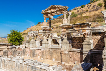 Excavations of Ephesus, old Greek city in Turkey