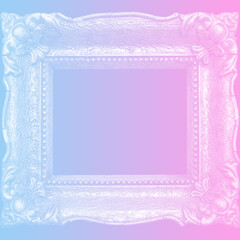 Square Background Frame Blue Pink
