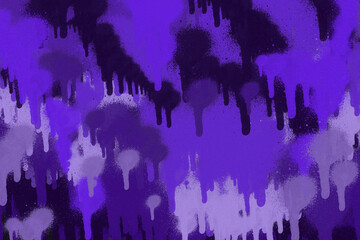 Violet spray paint ink texture. Graffiti painting on the wall. Street art and vandalism. Digitally airbrushed paper background.