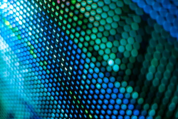 CloseUp LED blurred screen. LED soft focus background. abstract background ideal for design.