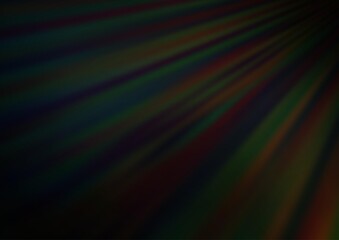 Dark Black vector texture with colored lines. Shining colored illustration with narrow lines. Best design for your ad, poster, banner.