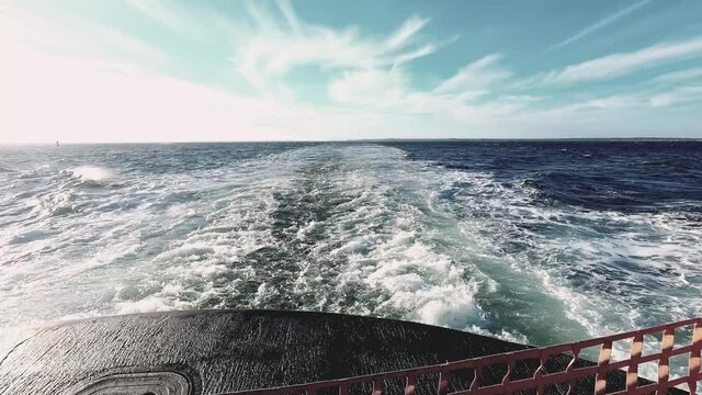 Stern Wave From Ferry HD