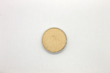 Beige Eyeshadow isolated on a White background