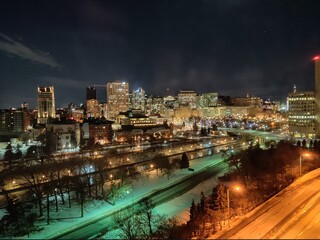 Obraz premium city skyline at night