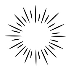doodle design element, starburst doodle vector illustration ,hand drawn sparkling doodle,water explosion doodle illustration.