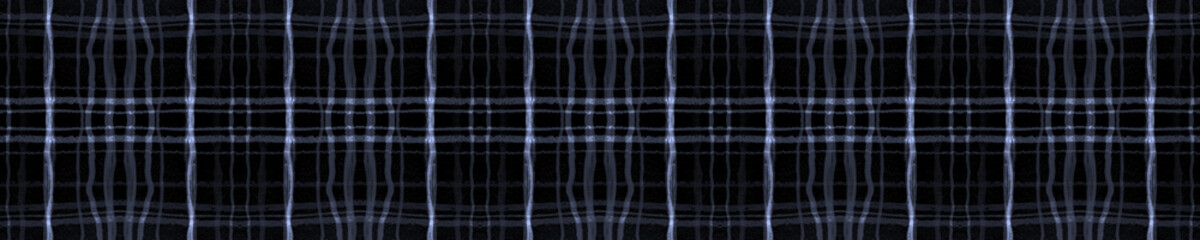 Seamless Plaid Background. Dark Blue Check 