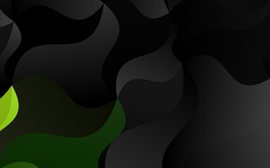 Light Green, Yellow vector background with curved circles. Colorful illustration in abstract marble style with gradient. A completely new marble design for your business.