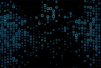 Dark BLUE vector backdrop with rhombus.