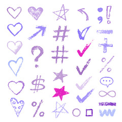 design chalk vector textures hand drawn textures