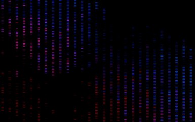 Dark Blue, Red vector background with straight lines. Lines on blurred abstract background with gradient. Backdrop for TV commercials.