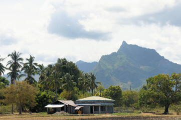 Peasant's house in the countryside. Philippines.