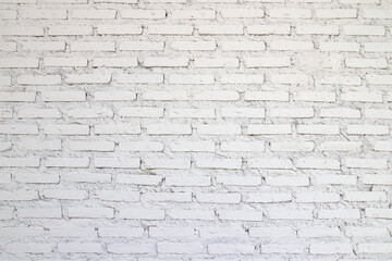 Modern white brick wall texture for background