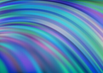 Light BLUE vector background with bent lines. Creative illustration in halftone marble style with gradient. A new texture for your  ad, booklets, leaflets.