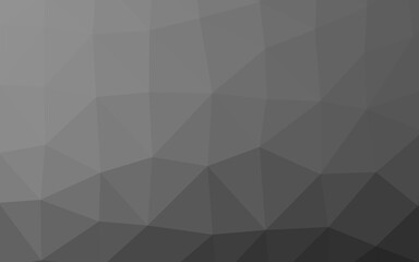 Light Silver, Gray vector polygon abstract backdrop. Glitter abstract illustration with an elegant design. Brand new style for your business design.