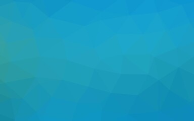 Light BLUE vector triangle mosaic texture. Creative illustration in halftone style with gradient. Template for a cell phone background.