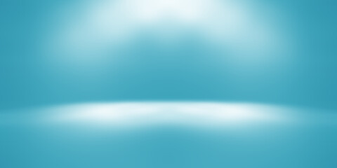 Dark Blue empty room studio gradient used for background and display your product