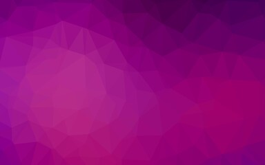 Obraz premium Light Purple vector triangle mosaic texture. A completely new color illustration in a vague style. Template for your brand book.