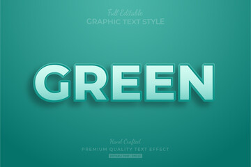 Green Clean Editable Text Style Effect Premium