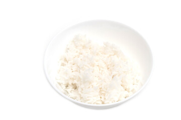 Steamed rice in a bowl