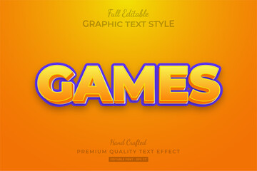 Cartoon Games Editable Text Style Effect Premium