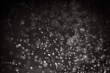 Abstract black bokeh