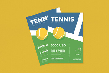 Tennis Tournament Flyer Template