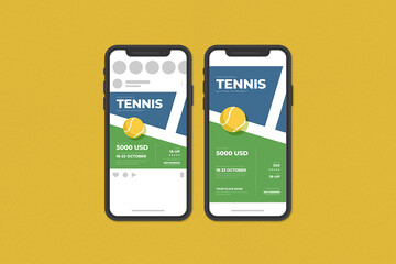 Tennis Tournament Social Media Template