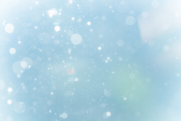 Fantasy Abstract blur blue bokeh of lights colorful sparkle