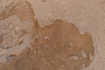 Sand for construction nature background