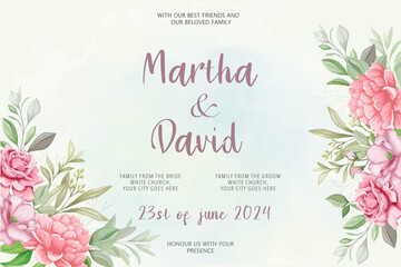 Elegant watercolor wedding invitation background