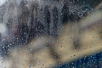 Raindrops on the windshield