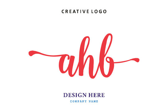 pharmacy logo AHB letter is simple, easy to understand and authoritative