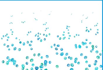 Light Blue, Green vector texture with disks.