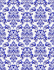 floral damask pattern