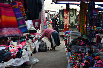 Otavalo, Ecuador - Saturday Market Handicraft Vendors