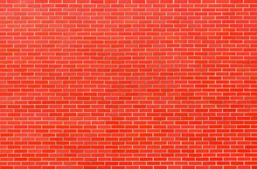 Wall made of red clinker brick