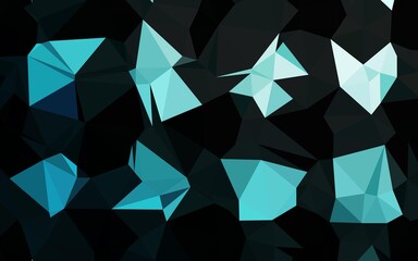 Light BLUE vector polygonal pattern. Shining colored illustration in a Brand new style. Brand new design for your business.
