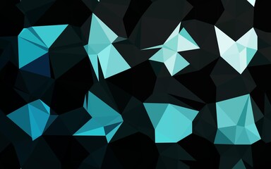 Obraz premium Light BLUE vector polygonal pattern. Shining colored illustration in a Brand new style. Brand new design for your business.