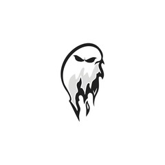 ghost Logo Mascot Vector Illustration Template