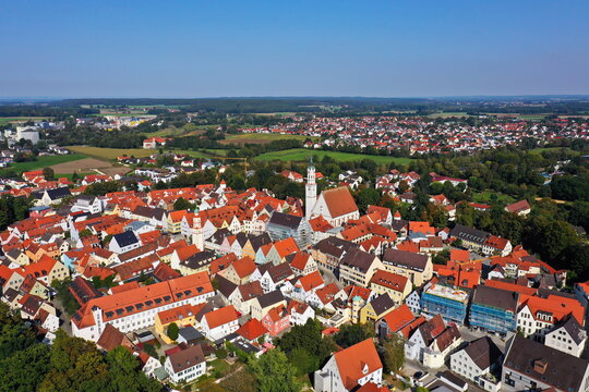 Luftbild von Schrobenhausen
