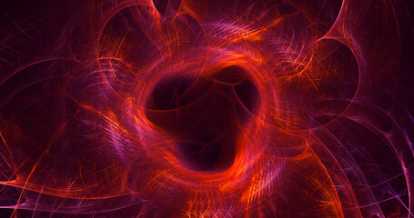 3D rendering abstract multicolor fractal light background