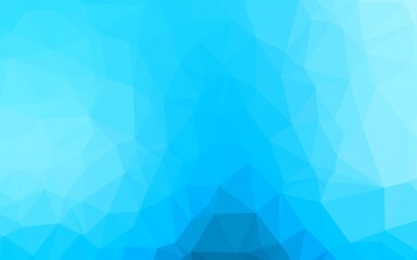 Light BLUE vector abstract mosaic background. Geometric illustration in Origami style with gradient. Template for your brand book.