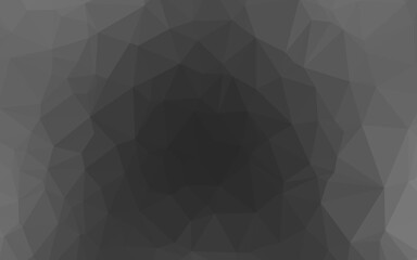 Dark Silver, Gray vector abstract polygonal texture. A vague abstract illustration with gradient. Template for your brand book.