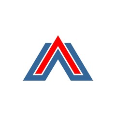 Alphabet letter icon logo WA