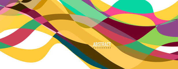 Obraz premium Fluid wave colorful abstract background. Dynamic colorful vibrant vector design