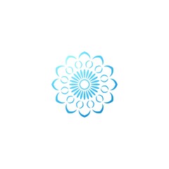 Abstract elegant flower logo icon design. Universal creative premium symbol